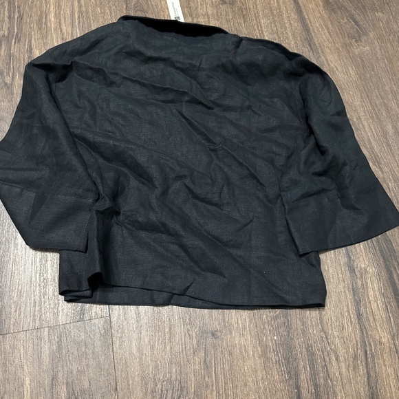 NWT! Banana Republic Black European Linen Polo - Size XS🗺️ - Picture 5 of 5